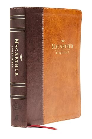 NASB MACARTHUR STUDY BIBLE BROWN LEATHERSOFT IDX 2nd EDITION