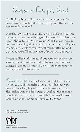 BREAKING FREE FROM FEAR - MARIA FURLOUGH - Morning Star Christian Bookstores