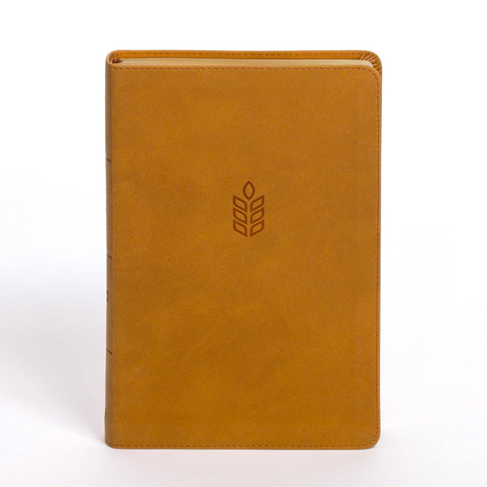 CSB Personal Size Giant Print Bible, Camel SuedeSoft LeatherTouch, Indexed