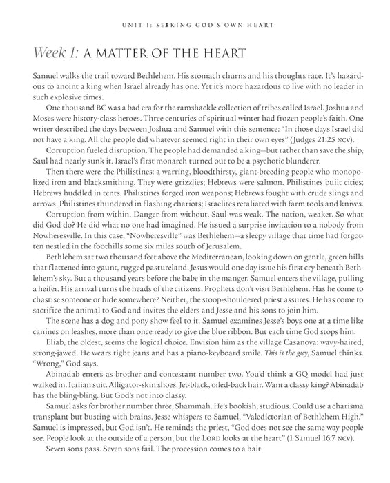 Seeking After the Heart of God for 52 Weeks: A Bible Study on the Life of David - Max Lucado