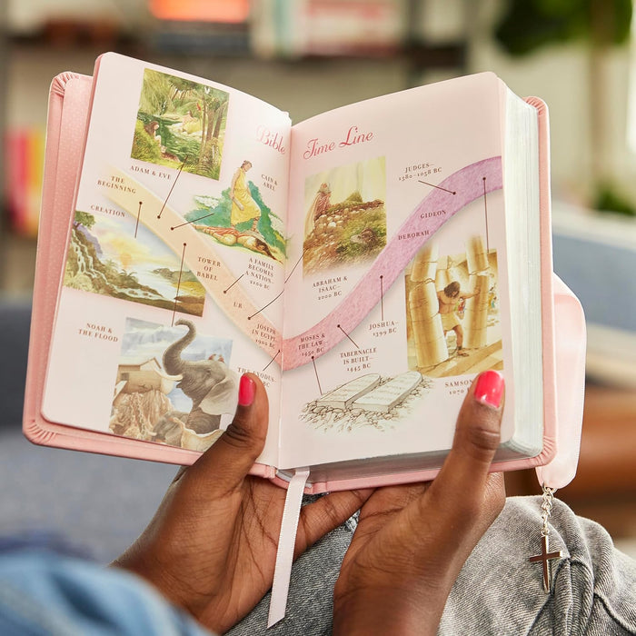 NKJV Simply Charming Bible, Hardcover, Pink