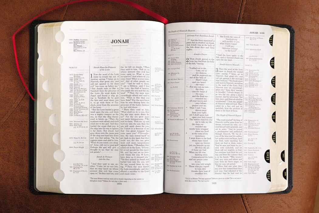 ESV Thompson Chain Reference Bible, Indexed (Black Bonded Leather)