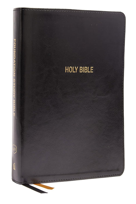 KJV Foundation Study Bible Large Print, Indexed (Black Leathersoft)