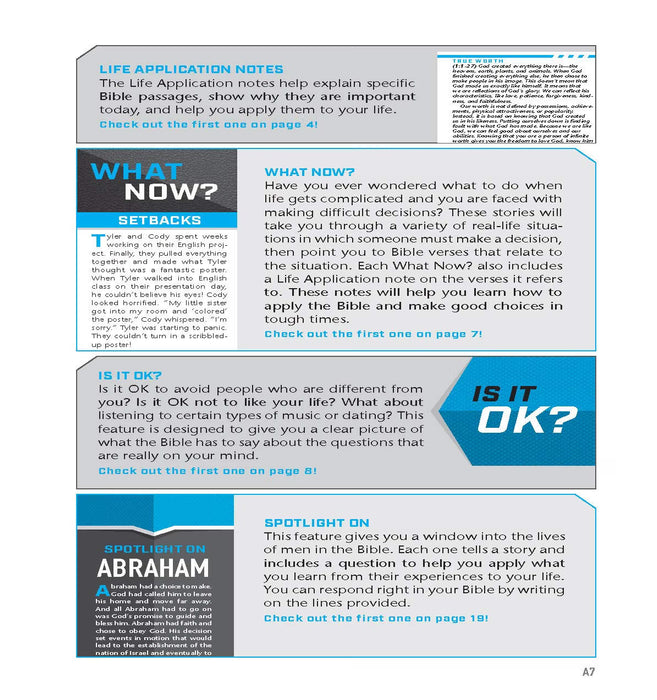 NLT Boys Life Application Study Bible