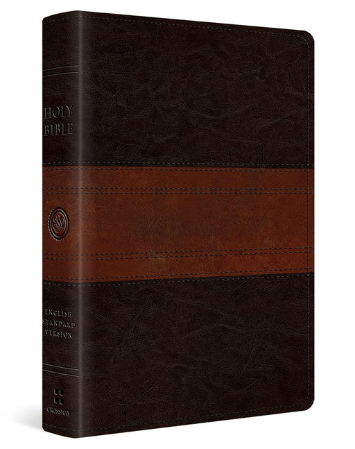 ESV Personal Reference Bible Trutone Deep Brown/Tan Trail Design - Morning Star Christian Bookstores