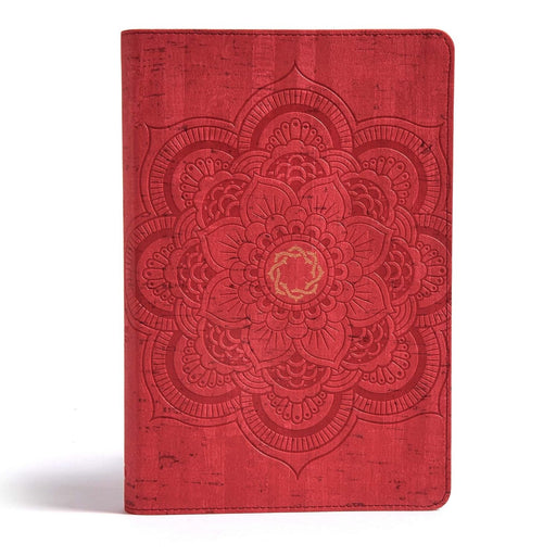 CSB ESSENTIAL TEEN STUDY BIBLE RED FLOWER LEATHERTOUCH - Morning Star Christian Bookstores