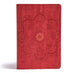 CSB ESSENTIAL TEEN STUDY BIBLE RED FLOWER LEATHERTOUCH - Morning Star Christian Bookstores