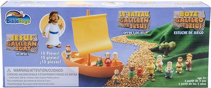 Galilean Boat With Jesus & The 12 Apostles Playset