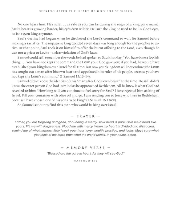 Seeking After the Heart of God for 52 Weeks: A Bible Study on the Life of David - Max Lucado