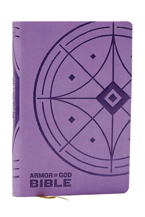 NKJV Armor of God Bible, Purple Leathersoft (Children’s Bible, Red Letter, Comfort Print, Holy Bible)