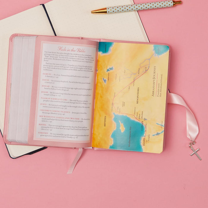 NKJV Simply Charming Bible, Hardcover, Pink