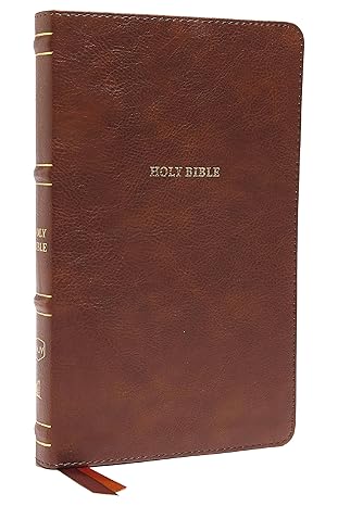 NKJV, Thinline Bible, Leathersoft, Brown
