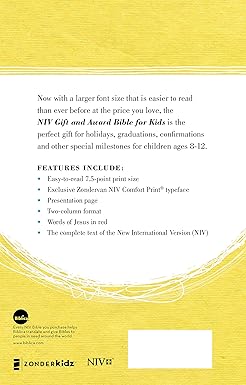 NIV Gift and Award Bible for Kids Prpl Flexcover - Morning Star Christian Bookstores