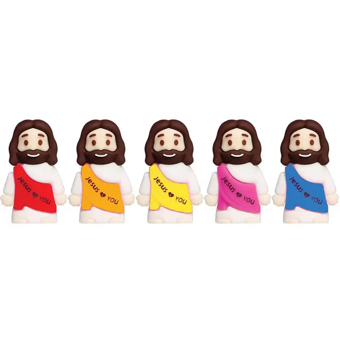Jesus Figurine Silicone 1.3H 5 Pieces