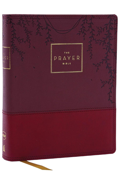 NKJV Prayer Bible-Burgandy vines