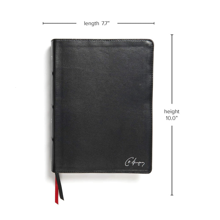 CSB Spurgeon Study Bible Black Genuine Leather