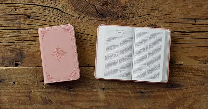 ESV Vest Pocket New Testament with Psalms and Proverbs, Red Letter (TruTone, Pink, Fleur-de-lis Design)