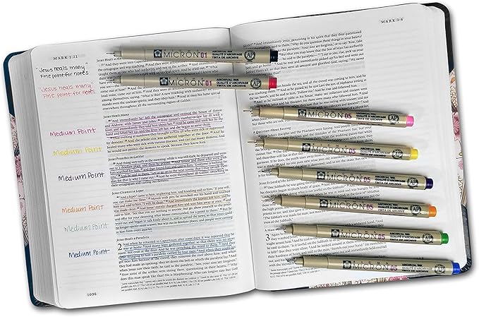 Pigma Micron Inductive Bible Study Kit - 8pc