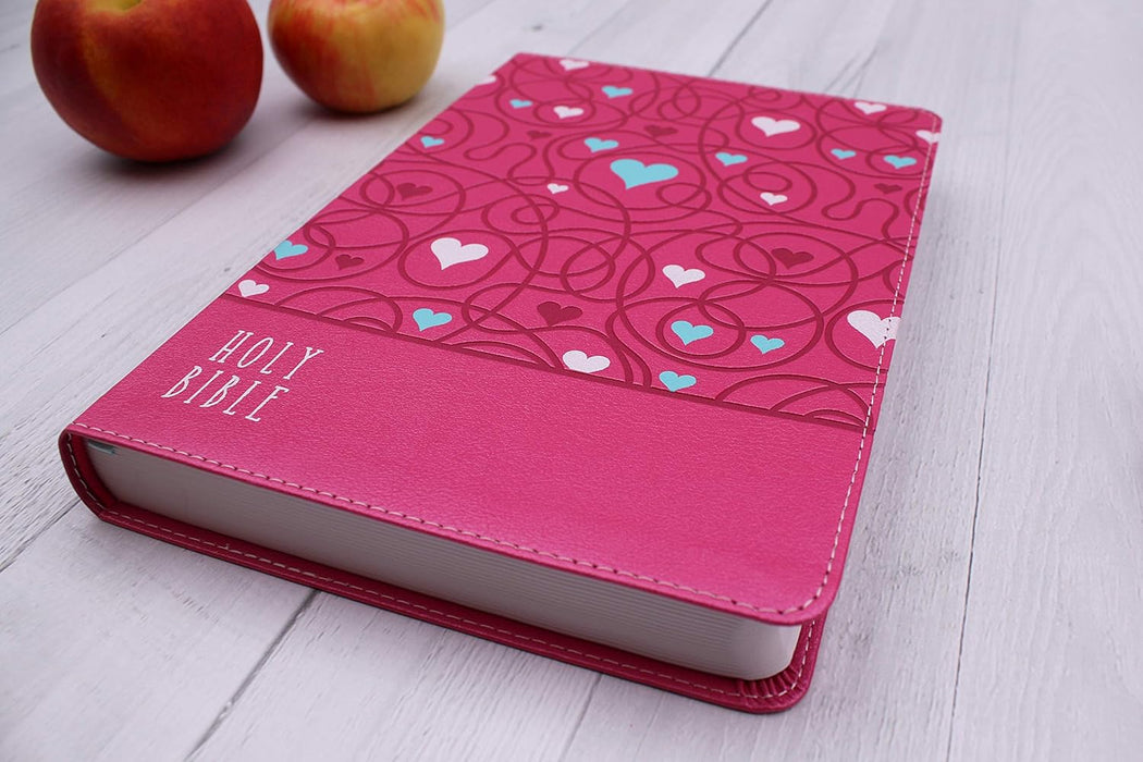 NIrV Bible for Kids Large Print Pink Leathersoft