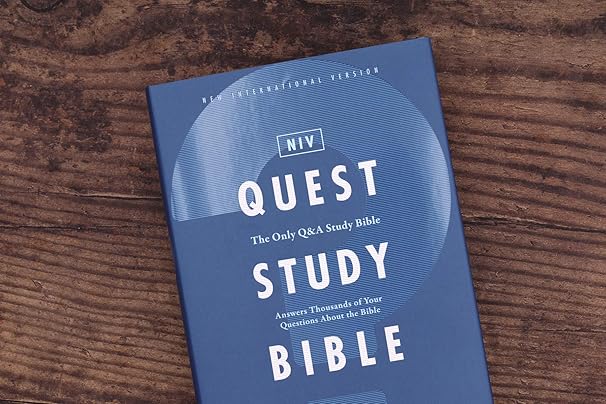 NIV, Quest Study Bible, Hardcover, Blue, Comfort Print - Morning Star Christian Bookstores