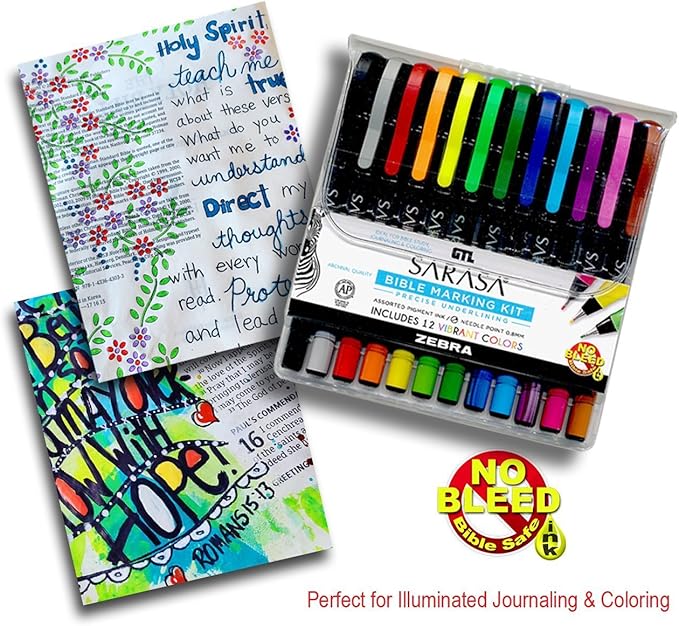 Zebra Sarasa Bible Marking Kit 12pc