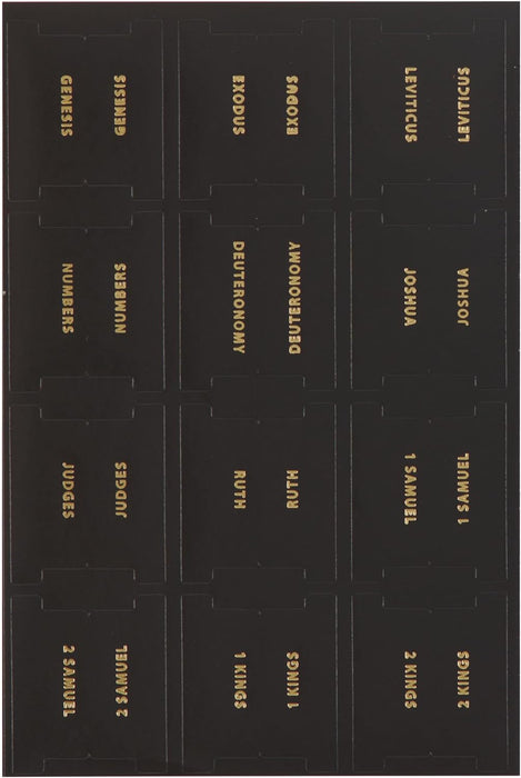 Bible Tabs Black & Gold