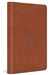 ESV Large Print Thinline Bible TruTone®, English Saddle, Emblem Design - Morning Star Christian Bookstores
