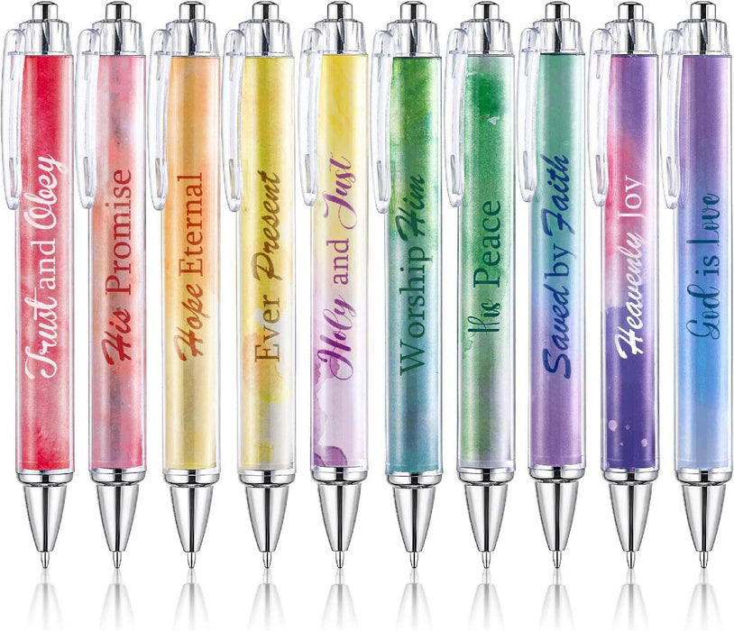 Christian Pen Set, 10 Pack, Black Ink