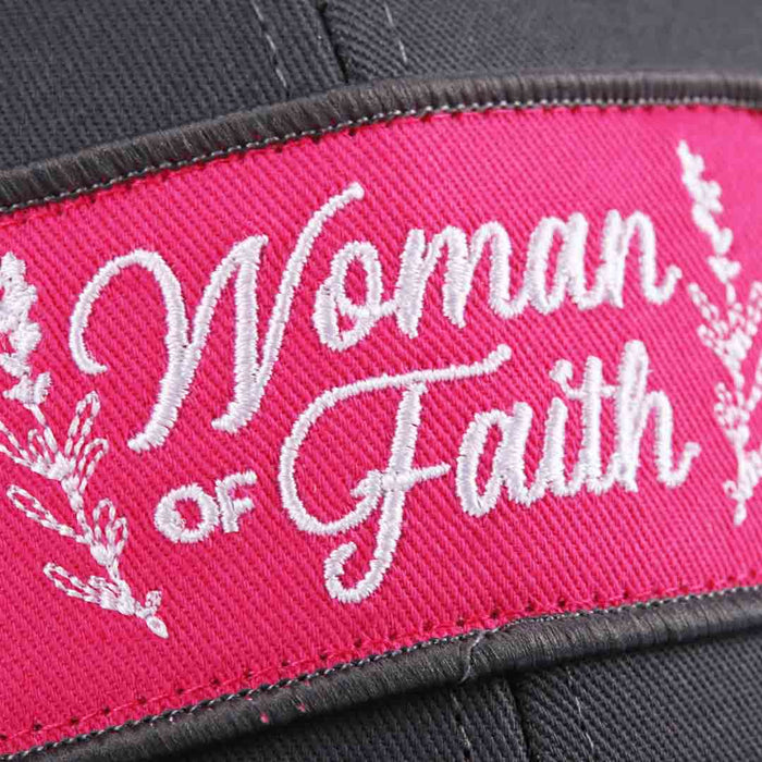 Hat - Pink/Grey - Woman of Faith