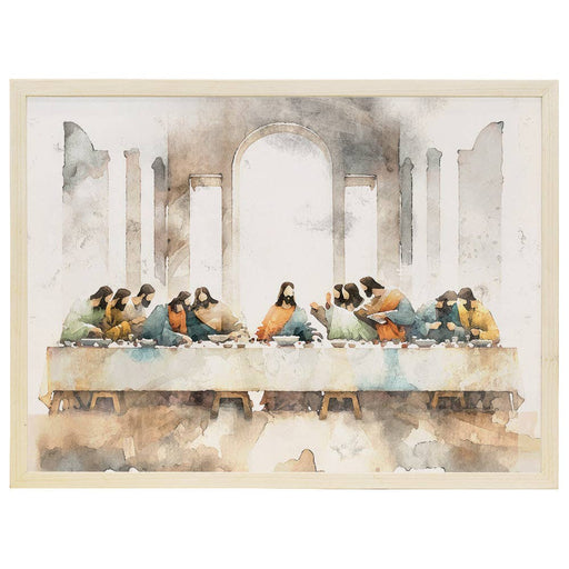 Last Supper Art - Thin Frame Rectangle TFR1270 - Morning Star Christian Bookstores