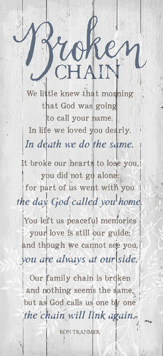 Broken Chain 5x12 Statement Board