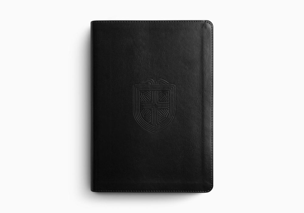 ESV Men's Study Bible, TruTone®, Charcoal, Shield Design