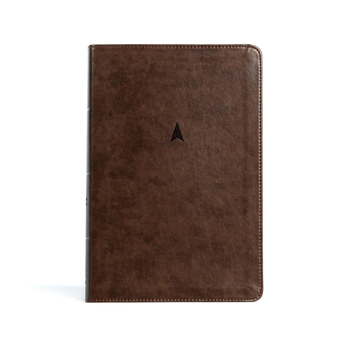 CSB Personal Size Giant Print Bible, Brown Leathertouch, Indexed - Morning Star Christian Bookstores