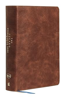 NKJV Lucado Encouraging Word Bible Leathersoft Brown IDX