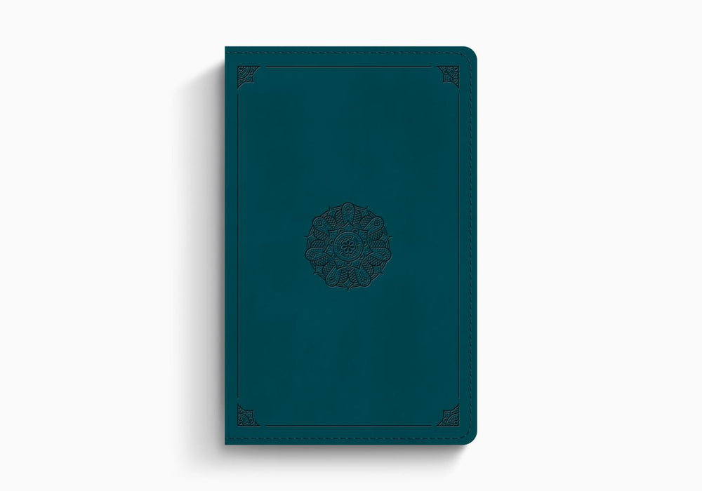 ESV Large Print Personal Size TruTone®, Deep Teal, Emblem Design