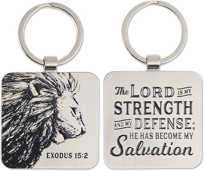 Keychain-Lord Is My Strength Exodus 15:2 - Morning Star Christian Bookstores