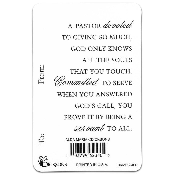 Bookmark Pocket Pastor Devoted To Giving