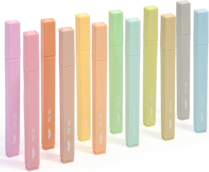 Aesthetic Highlighters, 12 pcs Soft