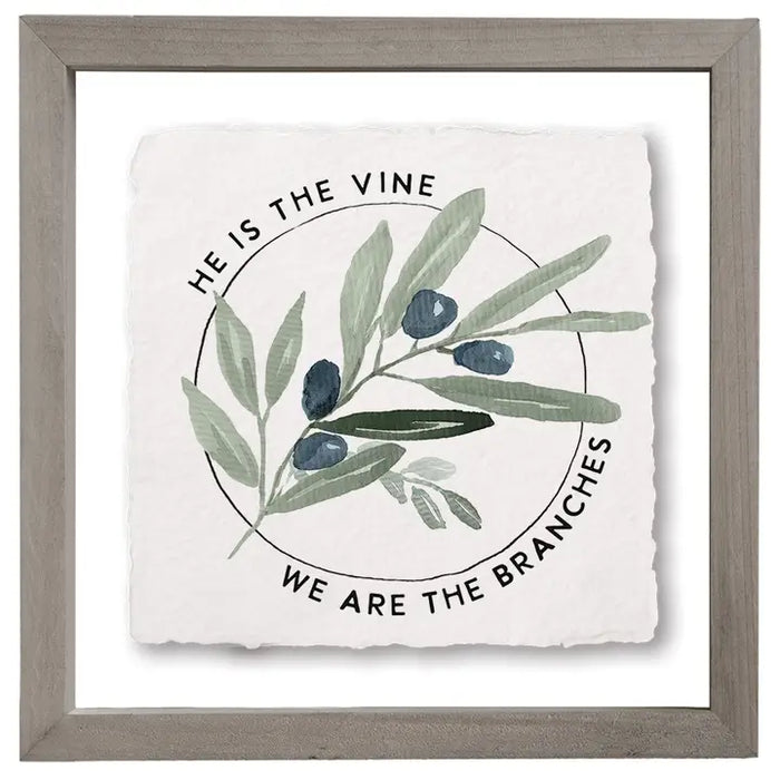 He Is The Vine - Floating Frame Art