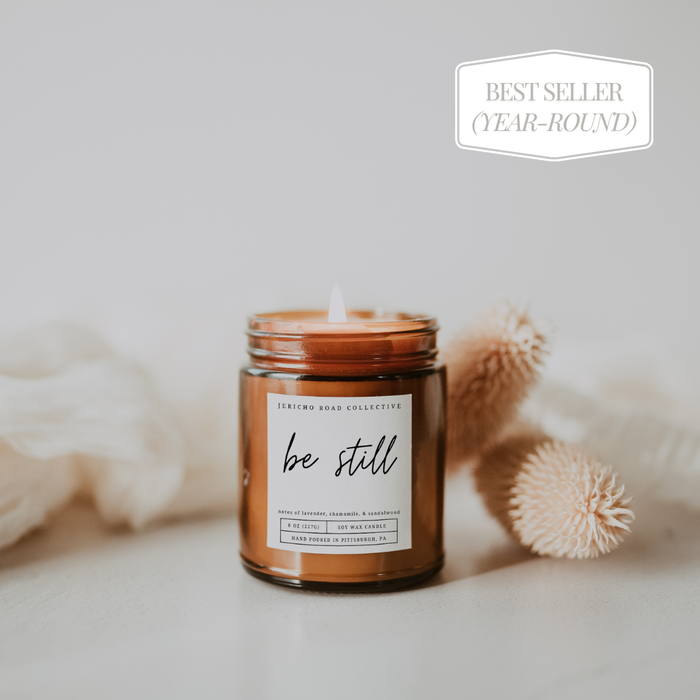 Be Still Soy Wax Candle - Morning Star Christian Bookstores