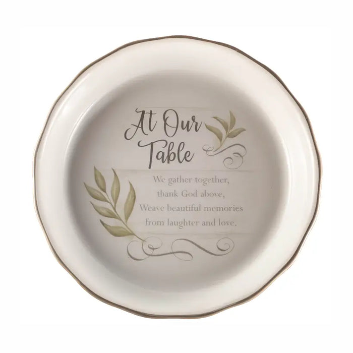 At Our Table Pie Plate