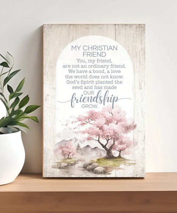 My Christian Friend 4x6 Plaque