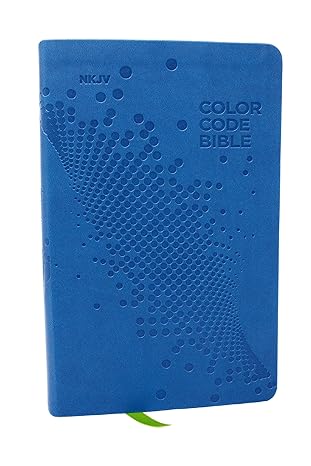 NKJV, Color Code Bible for Kids, Blue Leathersoft, Comfort Print - Morning Star Christian Bookstores