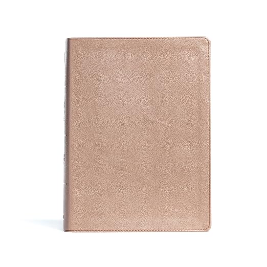 CSB Study Bible Rose Gold LeatherTouch