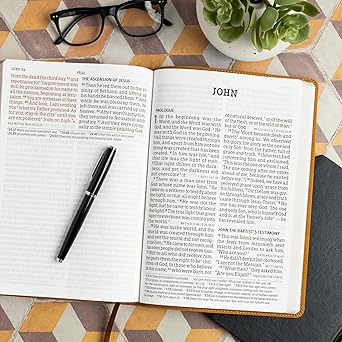 CSB Super Giant Print Reference Bible, Digital Study Edition, Camel SuedeSoft LeatherTouch