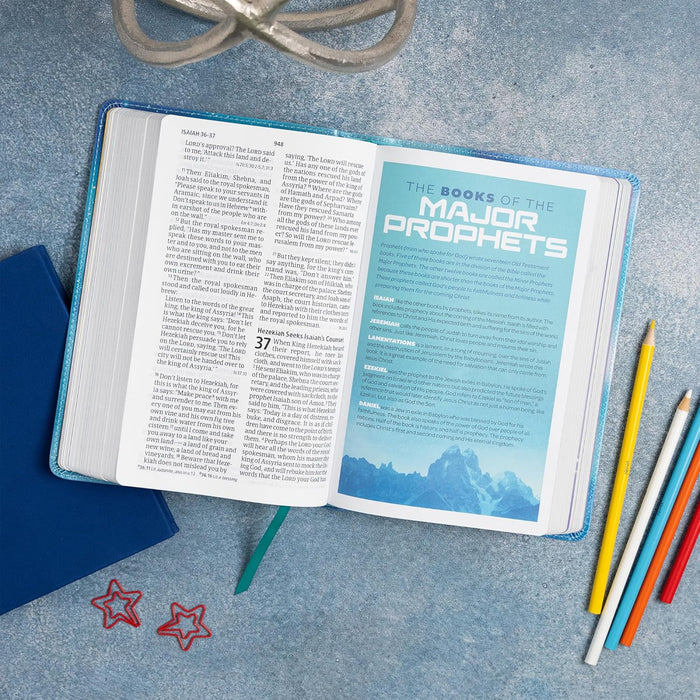 CSB Kids Bible, Northern Lights LeatherTouch, Large Print