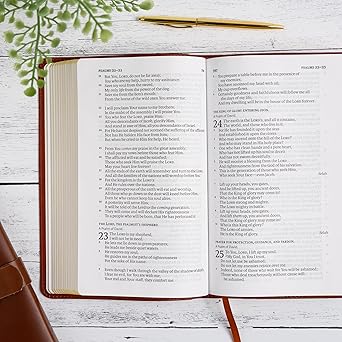 NASB Single-Column Personal Size Bible, Burnt Sienna LeatherTouch
