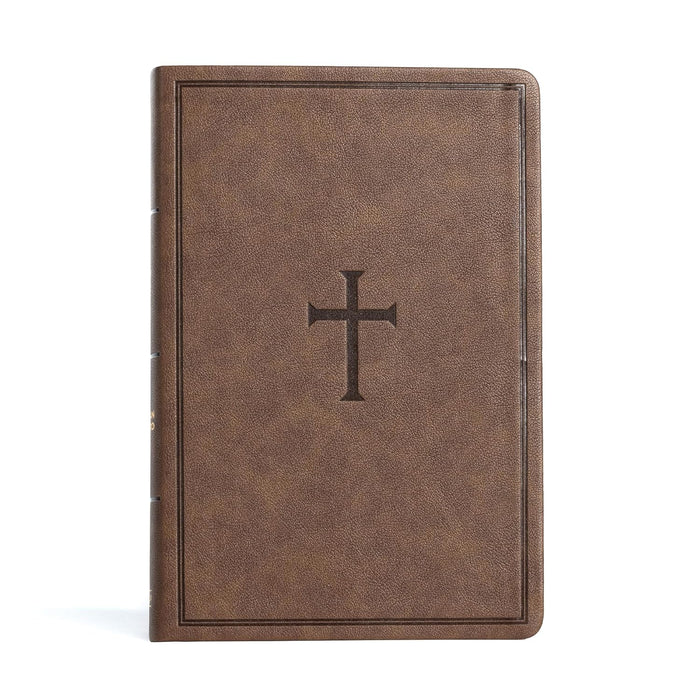 CSB Giant Print, Brown LT - Morning Star Christian Bookstores