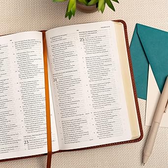 NASB Personal Size Bible, Burnt Sienna LeatherTouch