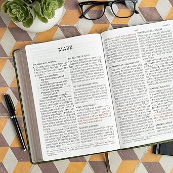 CSB Super Giant Print Reference Bible, Digital Study Edition, Olive LeatherTouch